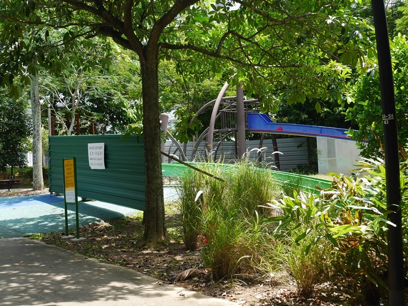 シンガポールのAdmiralty ParkのAdventure Play Areaにある最長滑り台は閉鎖中