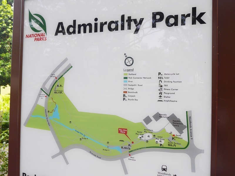 Admiralty Parkの園内地図